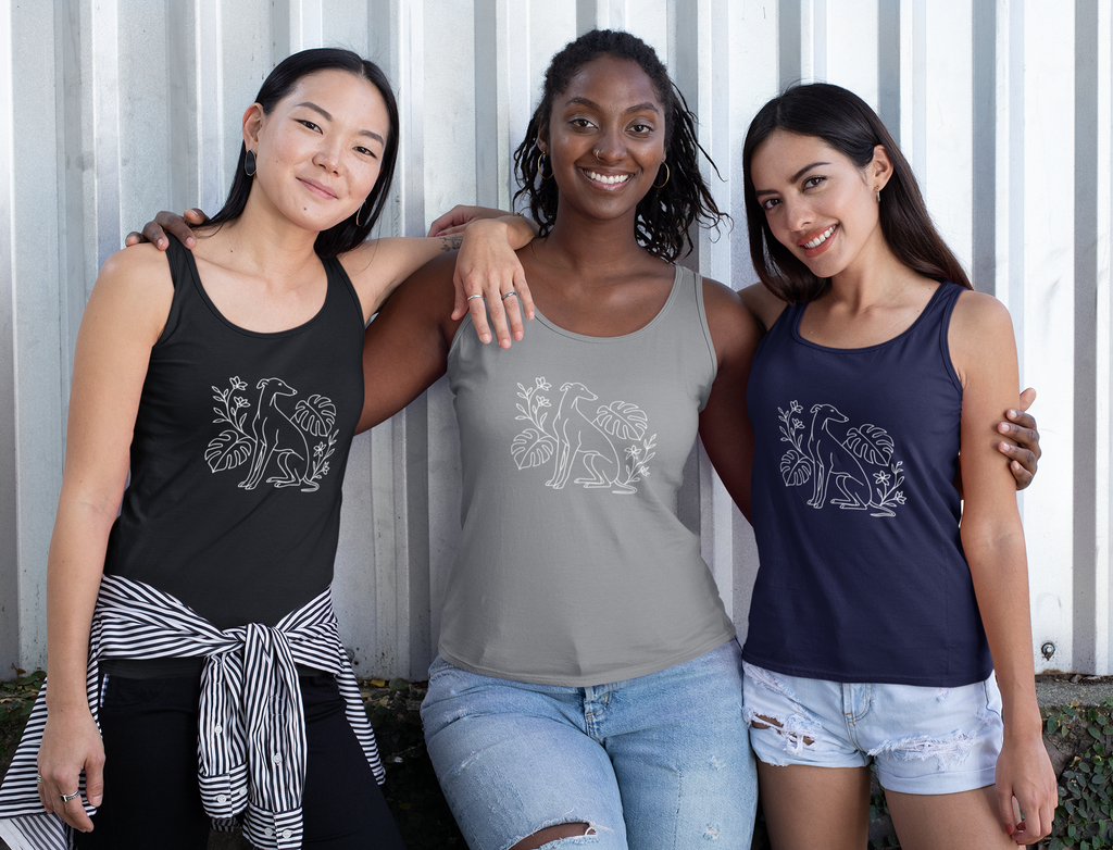 GREYHOUND / GALGO / WHIPPET GARDEN - TANK TOP